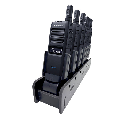Strike 6-Port Multi-Charging Dock for Motorola Solutions WAVE PTX TLK 110 Two-Way Radio