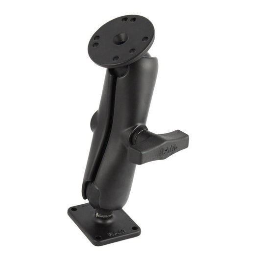 RAM® Double Ball Mount with Round & Rectangular Plates - Medium (RAM-101U-225)