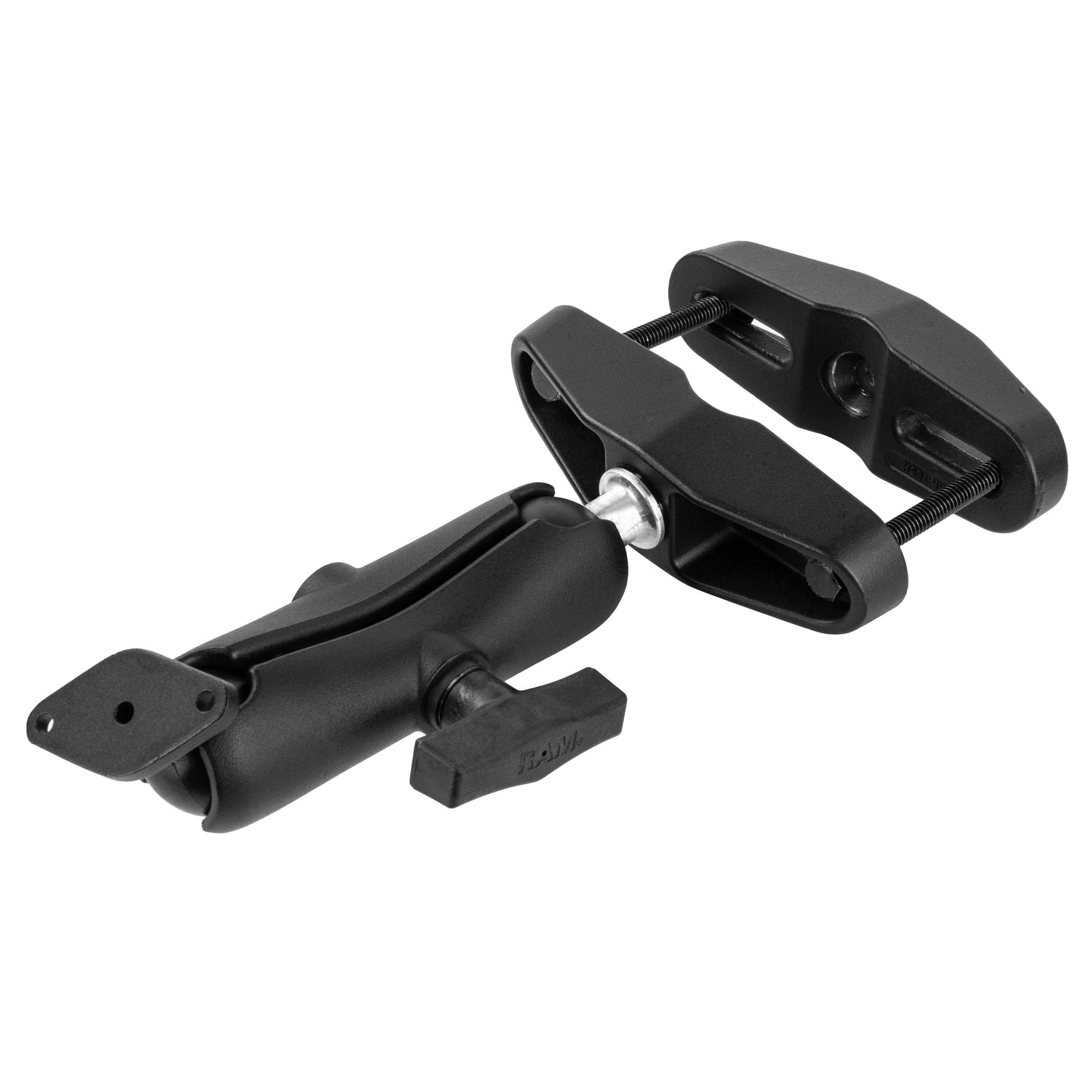 RAM® Universal Post Clamp Mount with Diamond Plate - C Size Medium Arm (RAM-102U-247)