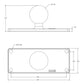 RAM® Ball Base with 1.5" x 4.5" 4-Hole Pattern - C Size (RAM-202U-25)