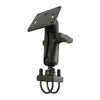 RAM® Double U-Bolt Mount with 75x75mm VESA Plate for 1" - 1.25" Rails (RAM-334U)