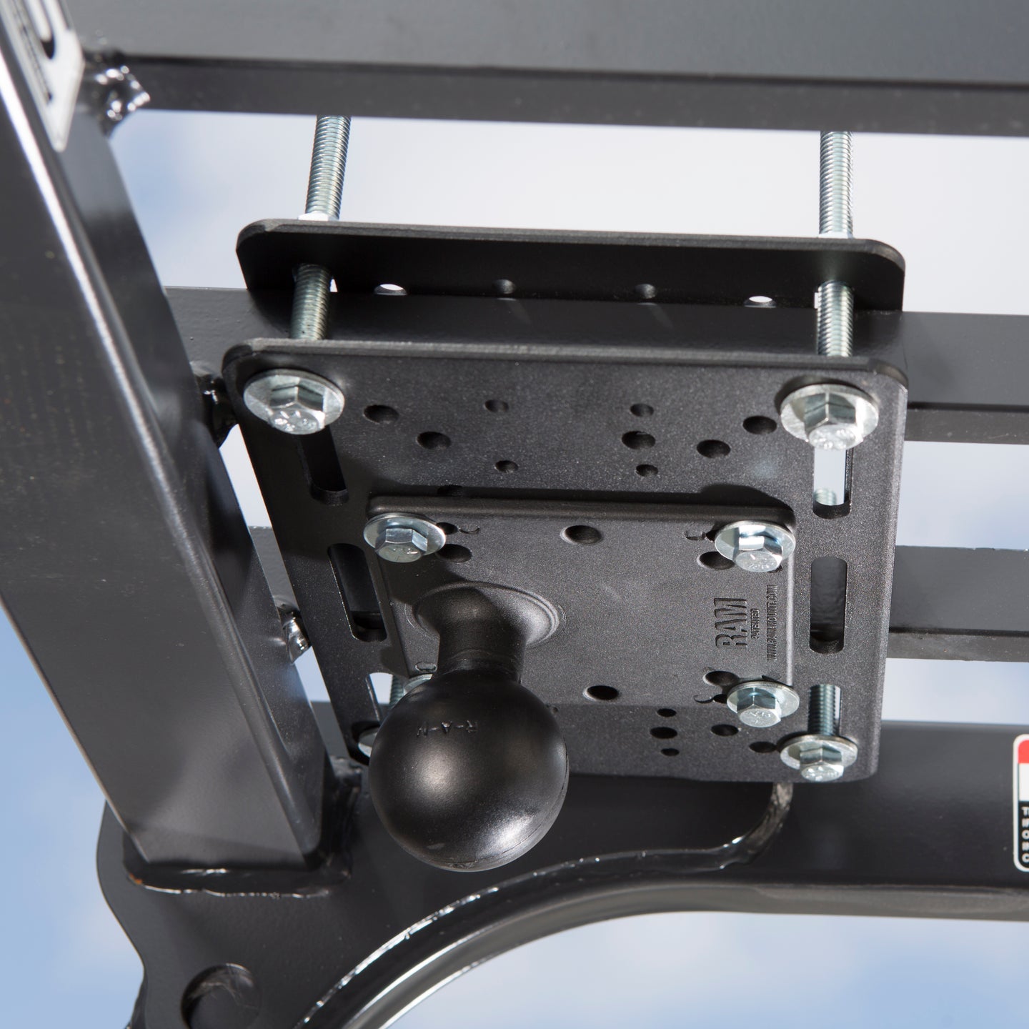 RAM® Lift Truck Overhead Guard Base with Ball - D Size ( RAM-335-D-246)