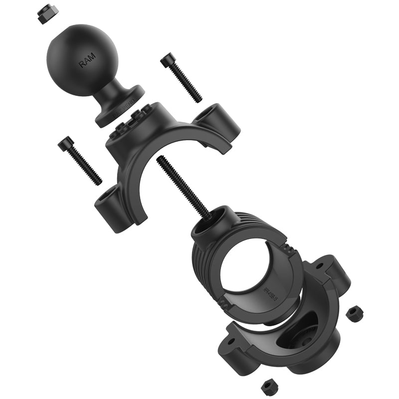 RAM® Torque™ 1 ½" - 2" Diameter Rail Base - C Size Aluminum Ball (RAM-351-415-15-2U)