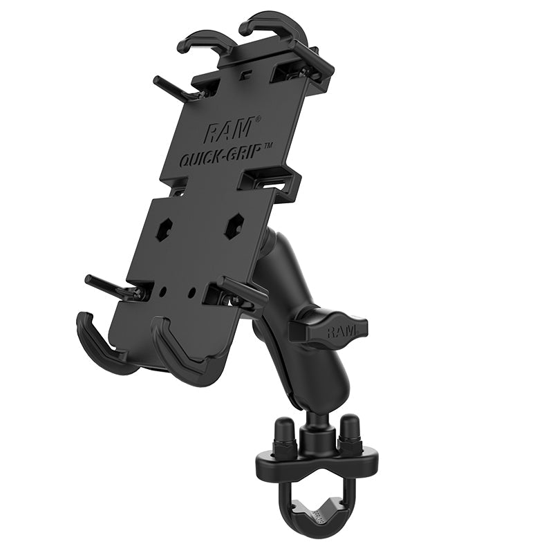 RAM® Quick-Grip™ XL Phone Mount with Handlebar U-Bolt Base - Medium (RAM-B-149Z-PD4U)
