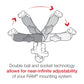 RAM® Quick-Grip™ XL Phone Mount with Handlebar U-Bolt Base - Medium (RAM-B-149Z-PD4U)