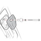 RAM® Grab Handle M6 Bolt Replacement Kit with Ball Base (RAM-B-367B-M6U)