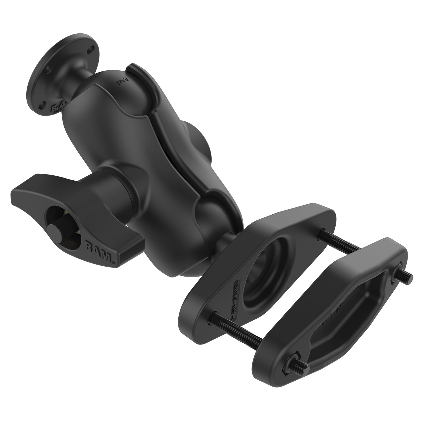 RAM® 4" Square Post Clamp Mount with Round AMPS Plate - D Size (RAM-D-101U-C-247-4)