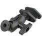 RAM® 4" Square Post Clamp Mount with Round AMPS Plate - D Size (RAM-D-101U-C-247-4)