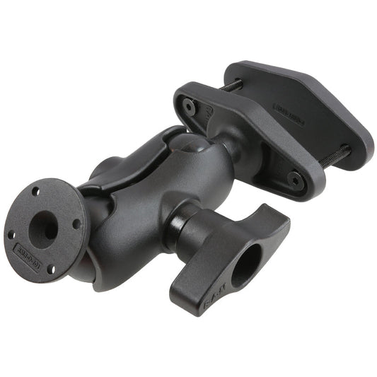 RAM® 4" Square Post Clamp Mount with Round AMPS Plate - D Size (RAM-D-101U-C-247-4)
