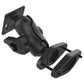 RAM® 4" Square Post Clamp Mount with 75x75mm VESA Plate (RAM-D-2461U-C-247-4)