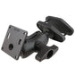 RAM® 4" Square Post Clamp Mount with 75x75mm VESA Plate (RAM-D-2461U-C-247-4)