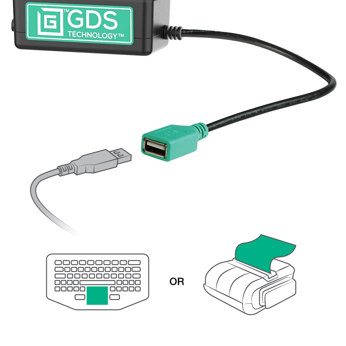 GDS® Tough-Dock™ + Single USB-A for iPad 10 & 11, Pro 11 & Air 11 (RAM-GDS-DOCK-AP32CDU)