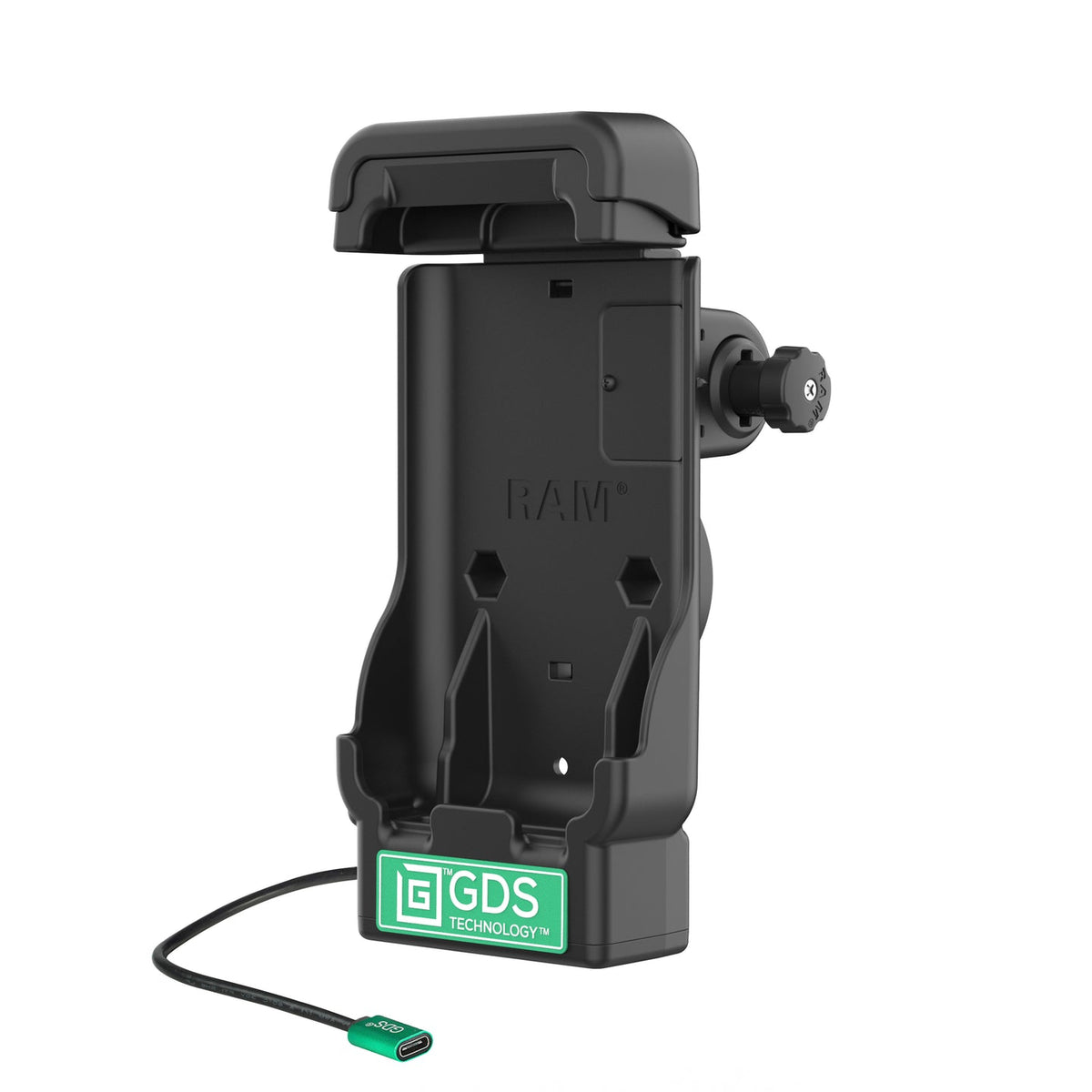 GDS® Vehicle Dock for iPhone 16 & 16 Pro with IntelliSkin® (RAM-GDS-DOCK-V15-AP4850U)