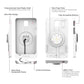 IntelliSkin® Thin-Case™ for Tab Active5 & 3 (Rear Pogo Pads) - Gray (RAM-GDS-SKIN-SAM93-TCB-GRY)