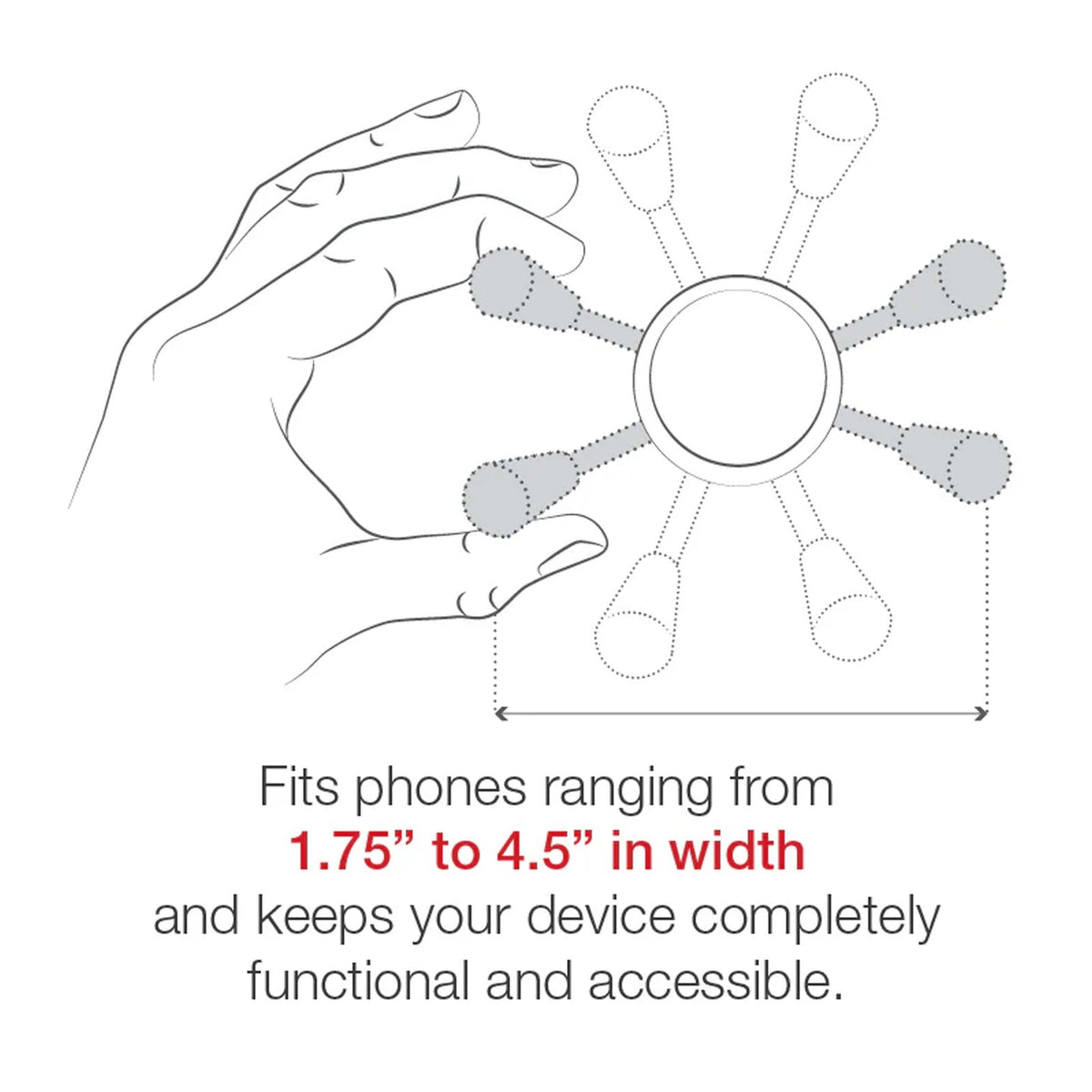 RAM® X-Grip® Large Phone Holder with RAM® Snap-Link™ Socket (RAM-HOL-UN10U)