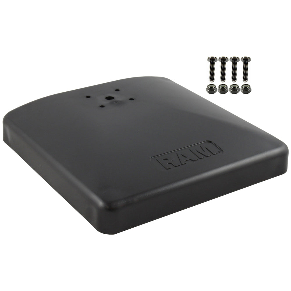 RAM® Weighted Composite Square Platform Base with AMPS Hole Pattern (RAP-251-1U)