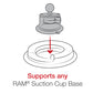 RAM® Portable Friction Dashboard Base (RAP-279C)