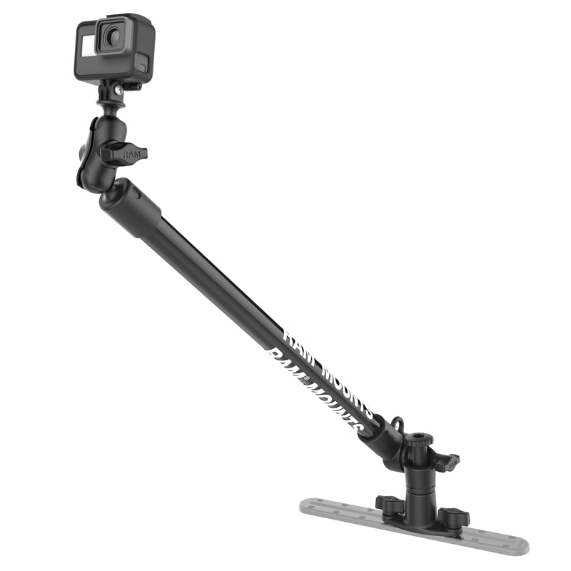 RAM® Tough-Pole™ 24" Camera Mount with Single Pipe & Dual Track Base (RAP-411-18-A-GOP1)