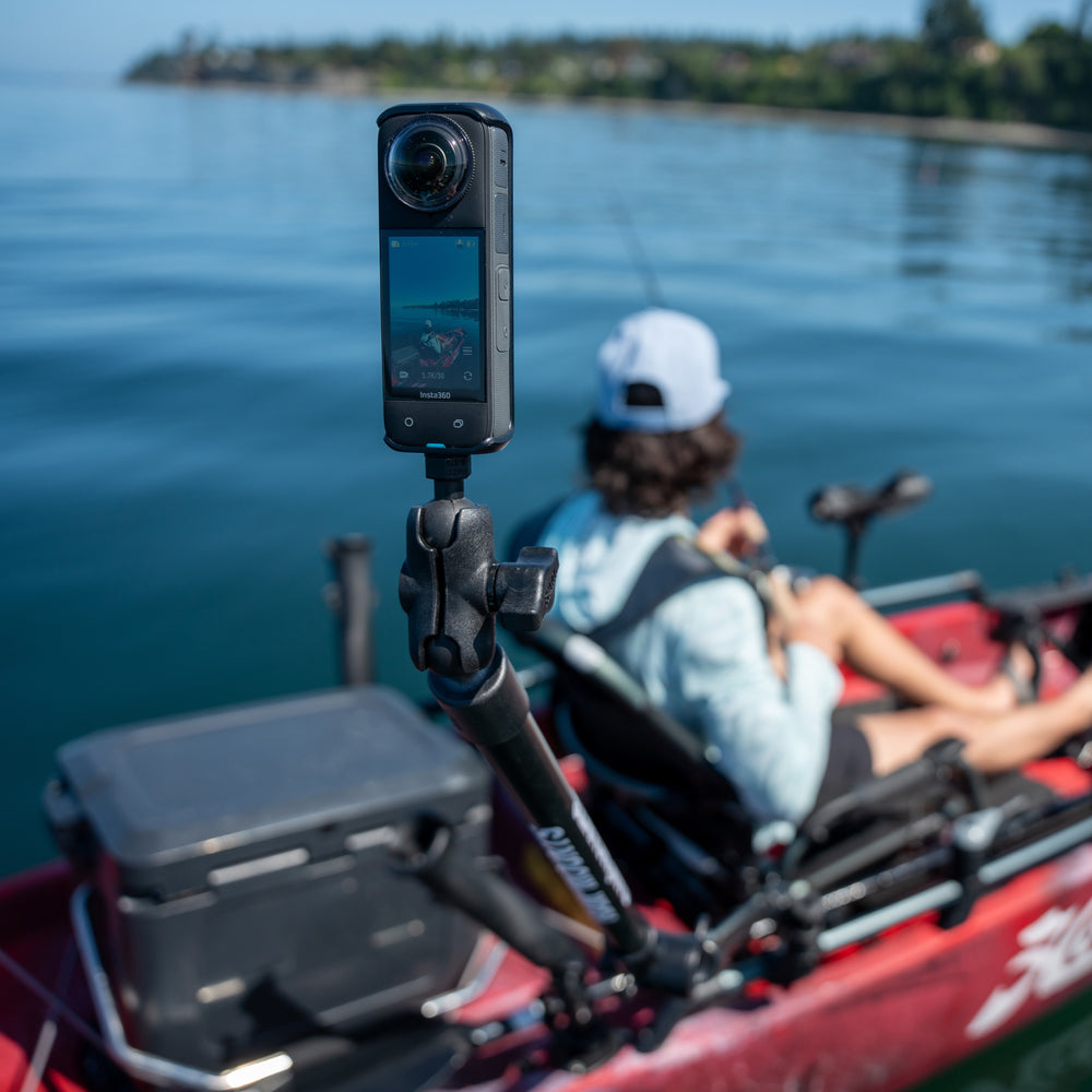 RAM® Tough-Pole™ 48" Double Pipe Mount with RAM® Track-Node™ Base (RAP-411-PSP-18-18-AU)