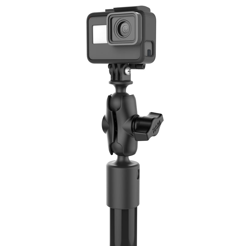RAM® Tough-Pole™ 24" Action Camera Mount with Single Pipe & Track Base (RAP-422-18-A-GOP1)