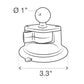 RAM® Twist-Lock™ Composite Suction Cup Base with Ball (RAP-B-224-1U)