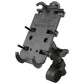 RAM® Quick-Grip™ XL Phone Mount with RAM® Tough-Strap™ Handlebar Base (RAP-B-460-A-PD4U)