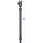 RAM® 24" PVC Pipe Extension with Ball Ends & Double Socket Arm (RAP-BB-230-24-201U)