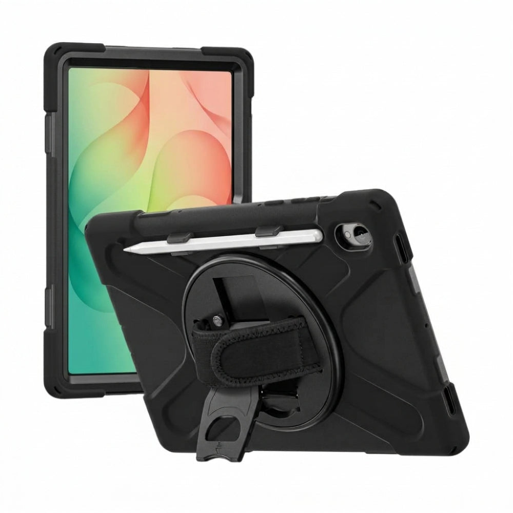 Strike Rugged Case with Hand Strap and Lanyard for Samsung Galaxy Tab S12+