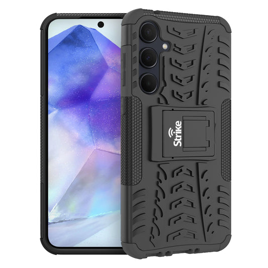 Strike Rugged Case for Samsung Galaxy A55 (Black)