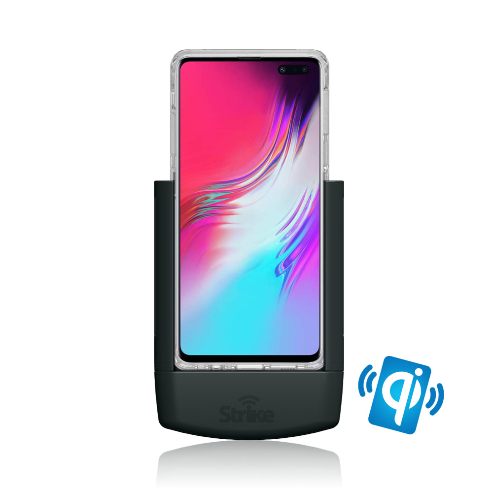 Samsung Galaxy S10 5G Wireless Charging Car Cradle Head with Strike Case