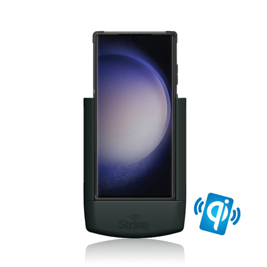 Samsung Galaxy S23 Ultra Wireless Charging Car Phone Holder for Strike Rugged Case DIY