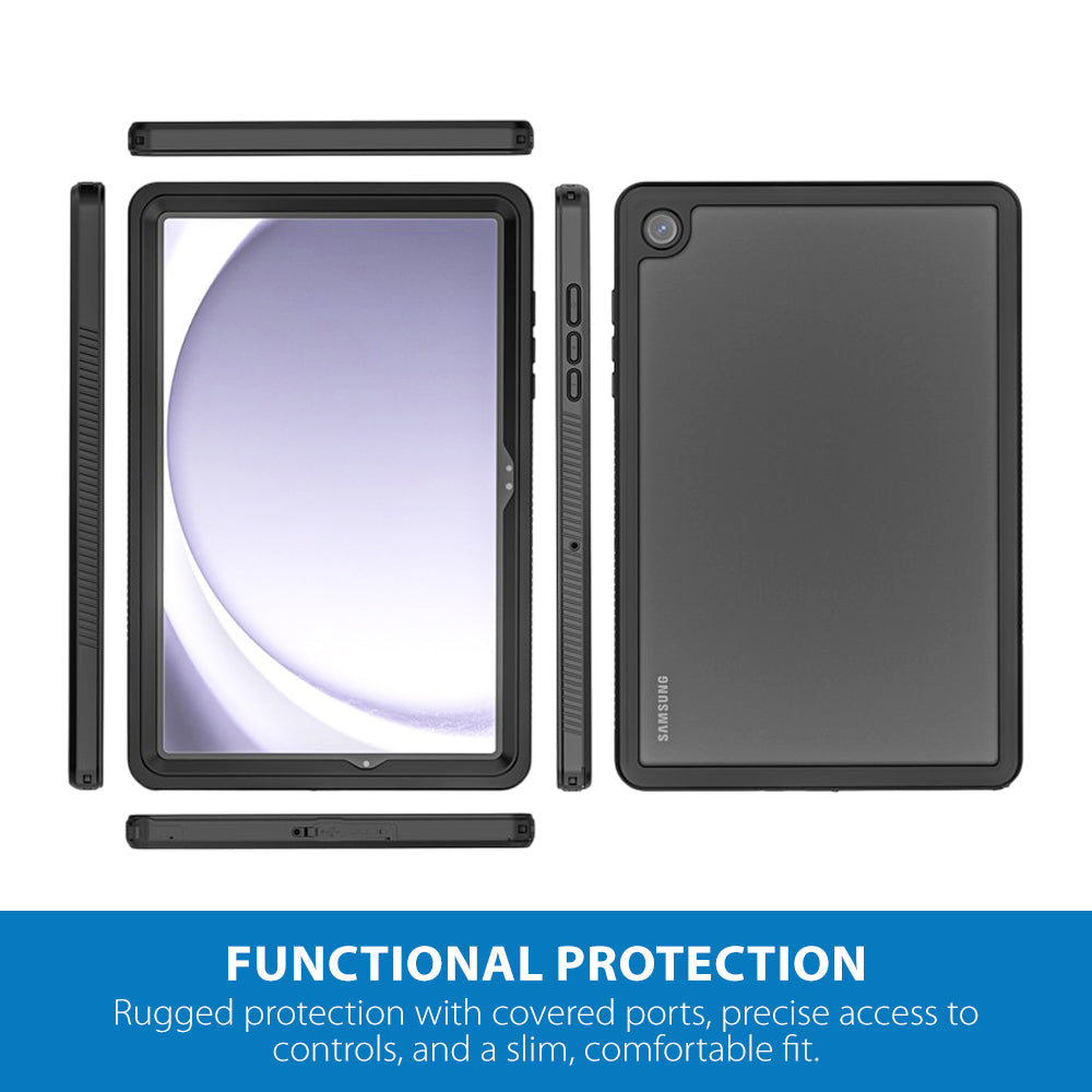 Strike Waterproof Case for Samsung Galaxy Tab A9+ (Black)