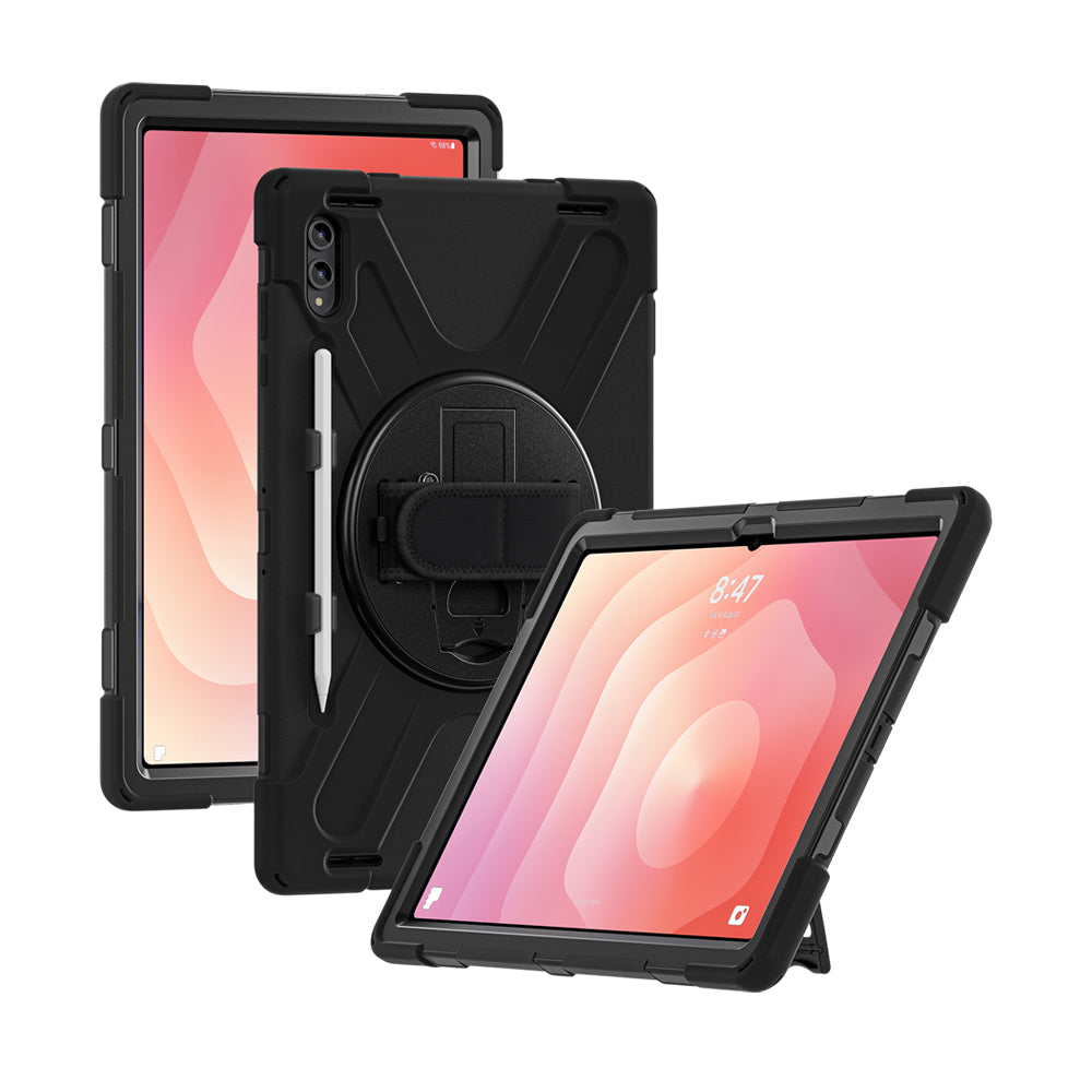 Strike Rugged Case with Hand Strap and Lanyard for Samsung Galaxy Tab S11 Ultra