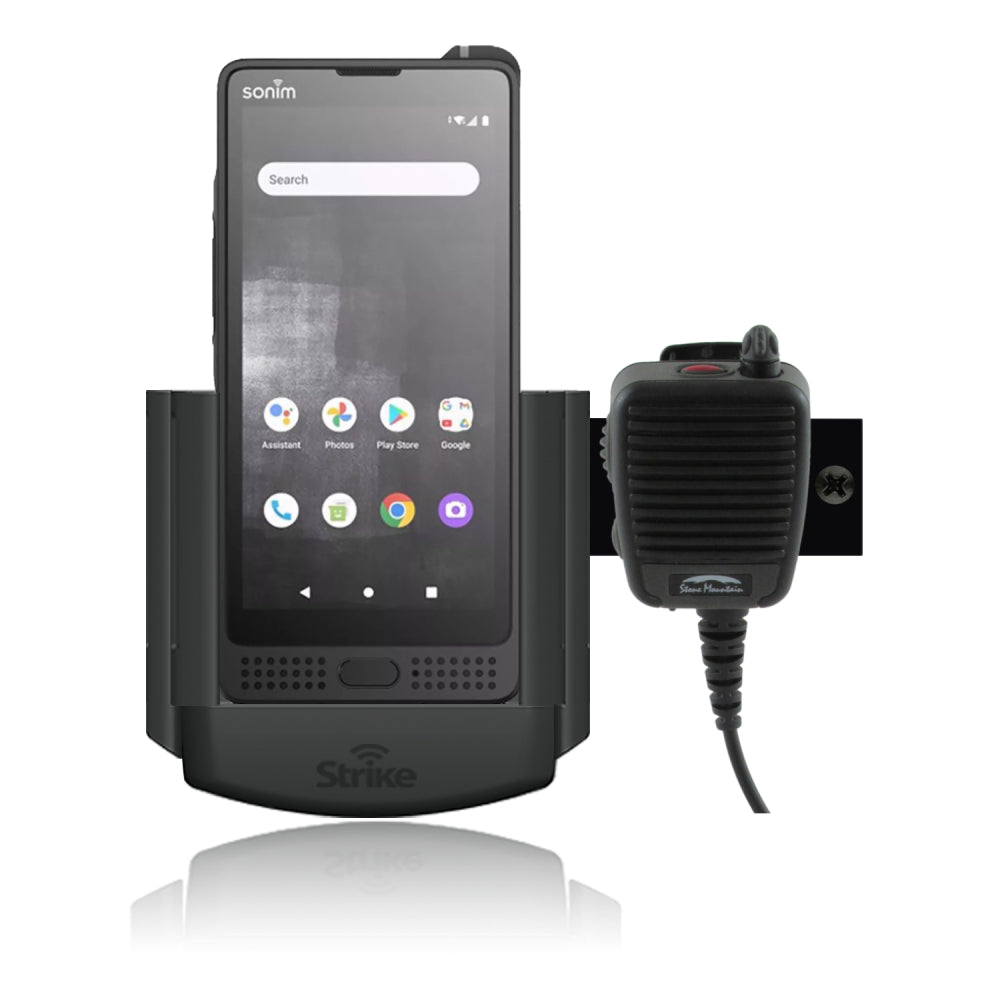 Sonim XP10 with Remote Speaker Microphone Car Cradle
