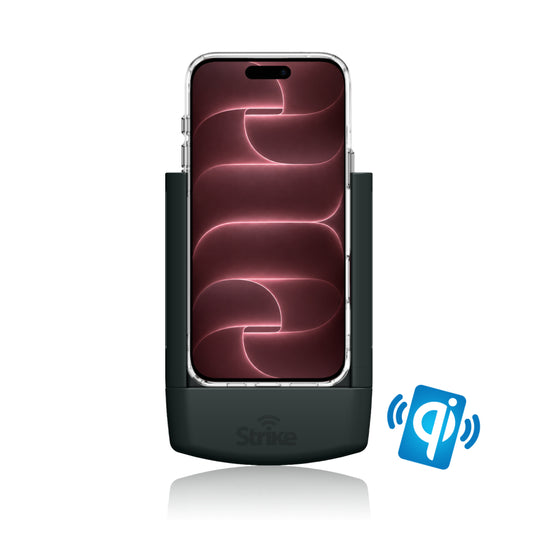 iPhone 18 Pro Wireless Charging Car Phone Holder with Strike Case (Hardwired Install)