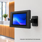 Strike Universal Anti-Theft Tablet Enclosure (Black) with Adjustable Tablet Wall Mount