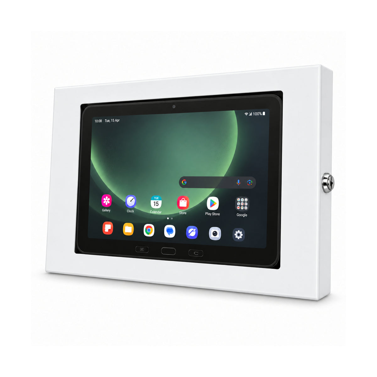 Strike Universal Anti-Theft Tablet Enclosure for iPad & Samsung Galaxy Tab - 10.5-11" (White)