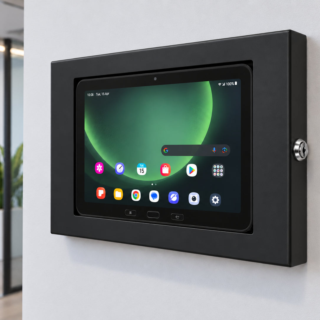 Strike Universal Anti-Theft Tablet Enclosure for iPad & Samsung Galaxy Tab - 10.5-11" (Black)