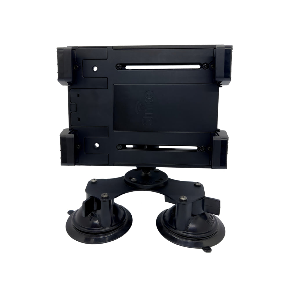Strike Alpha Universal Spring Loaded Tablet Holder with RAM Dual Suction Cup Mount