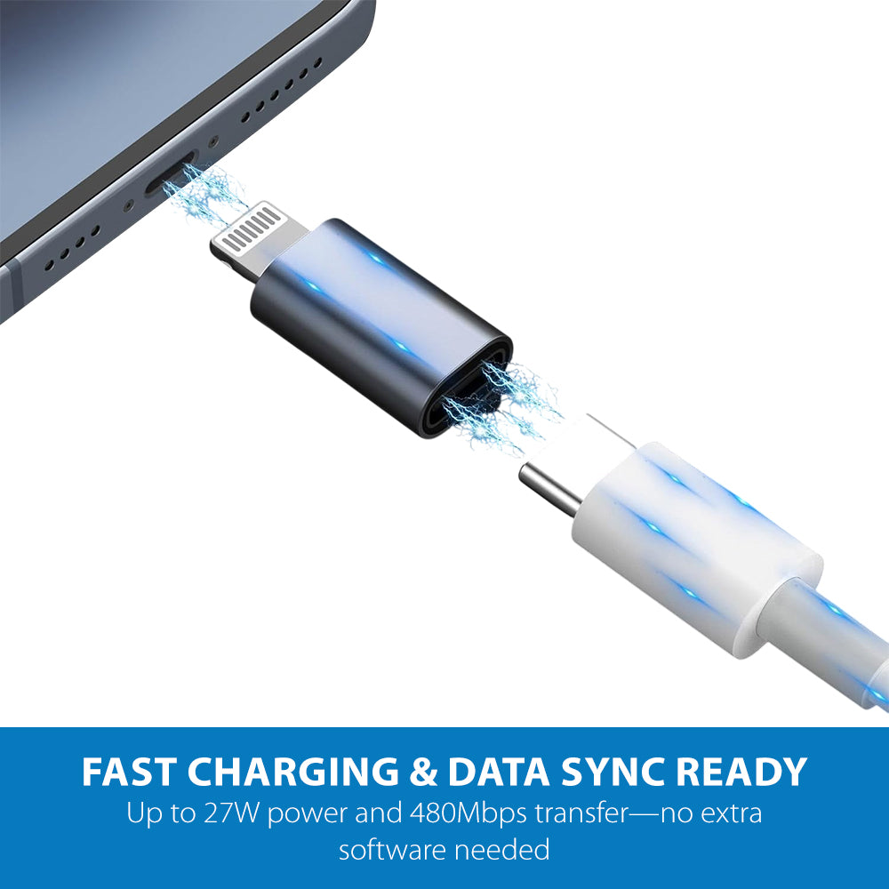 USB-C Female to Lightning Male Adapter