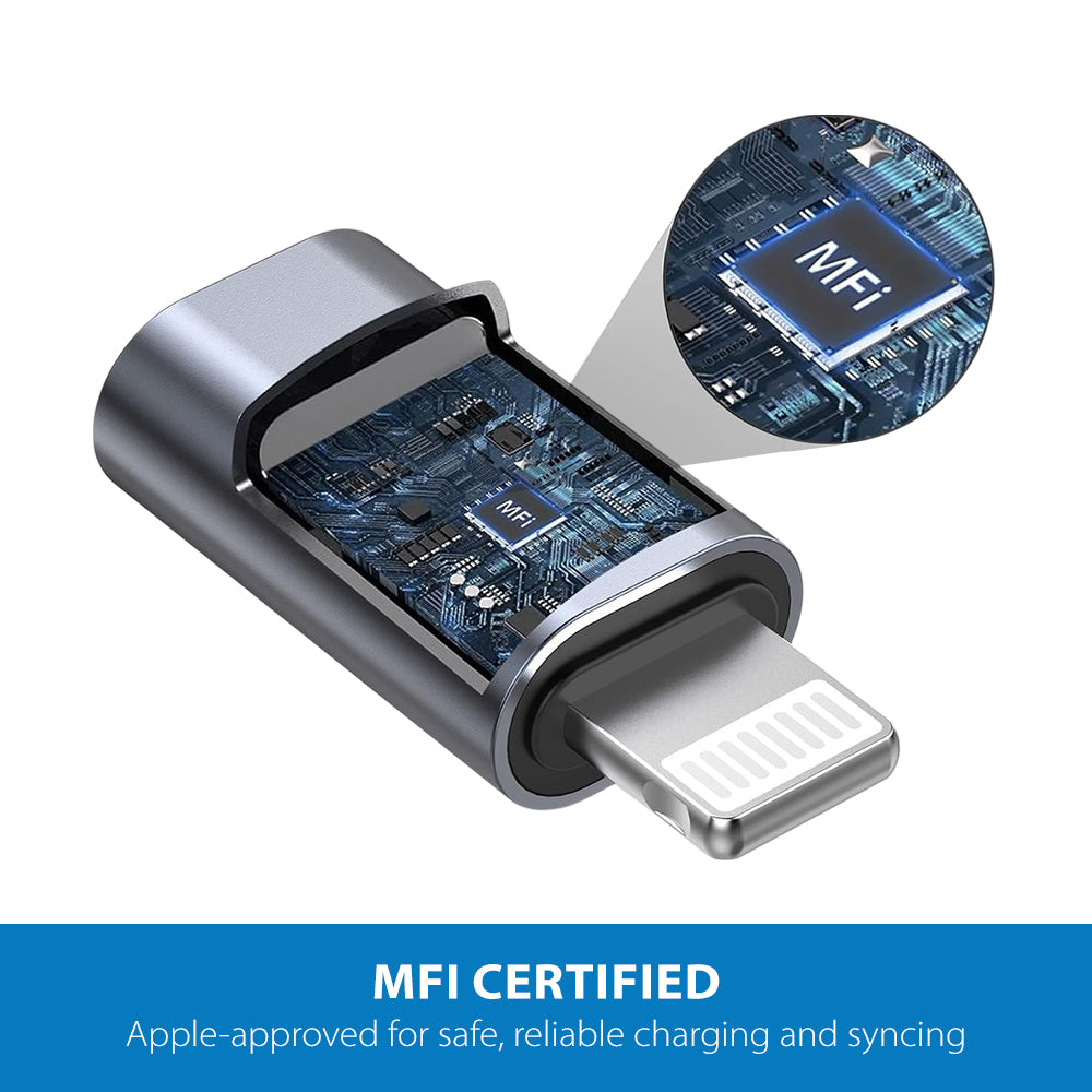 USB-C Female to Lightning Male Adapter