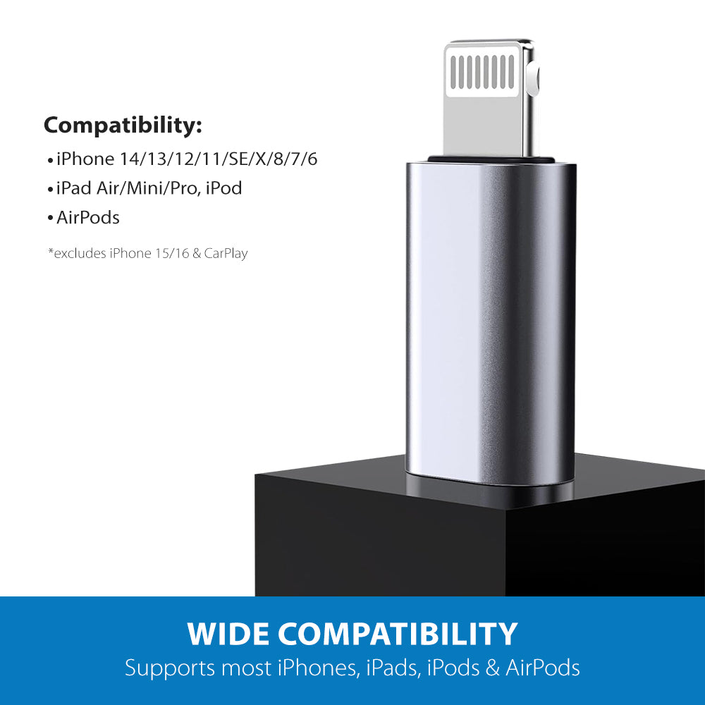 USB-C Female to Lightning Male Adapter