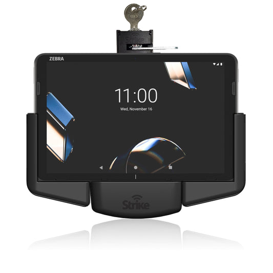 Zebra ET401 8" Lockable Car Cradle Head (Landscape) (USB-C Charging)