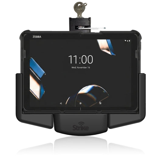Zebra ET401 8" Lockable Car Cradle Head for Rugged Boot (Landscape) (USB-C Charging)