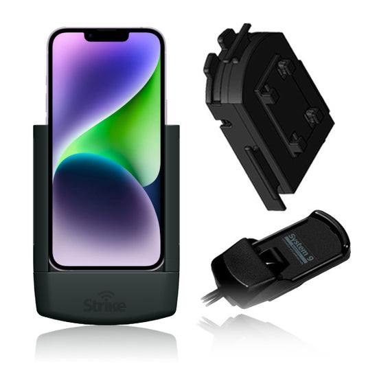 iPhone 14 Plus Solution for Bury System 9 with Strike Alpha Cradle & Adapter