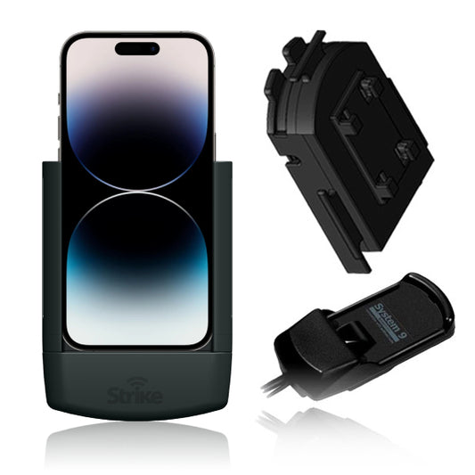 iPhone 14 Pro Max Solution for Bury System 9 with Strike Alpha Cradle & Adapter