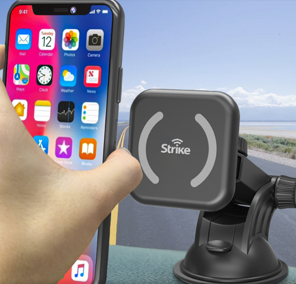 Strike Snap Wireless Charging Magnetic Car Phone Holder