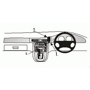 ClicOn No Holes Dash Mount for Jaguar XJ8 XJR 98-06