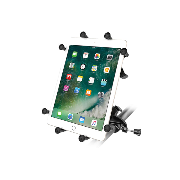 RAM® X-Grip® Mount with Yoke Clamp Base for 9"-10" Tablets (RAM-B-121-UN9U)