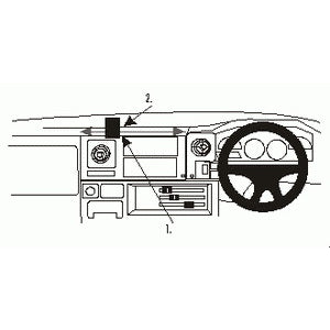 ClicOn No Holes Dash Mount for Toyota Land Cruiser 78 84-07